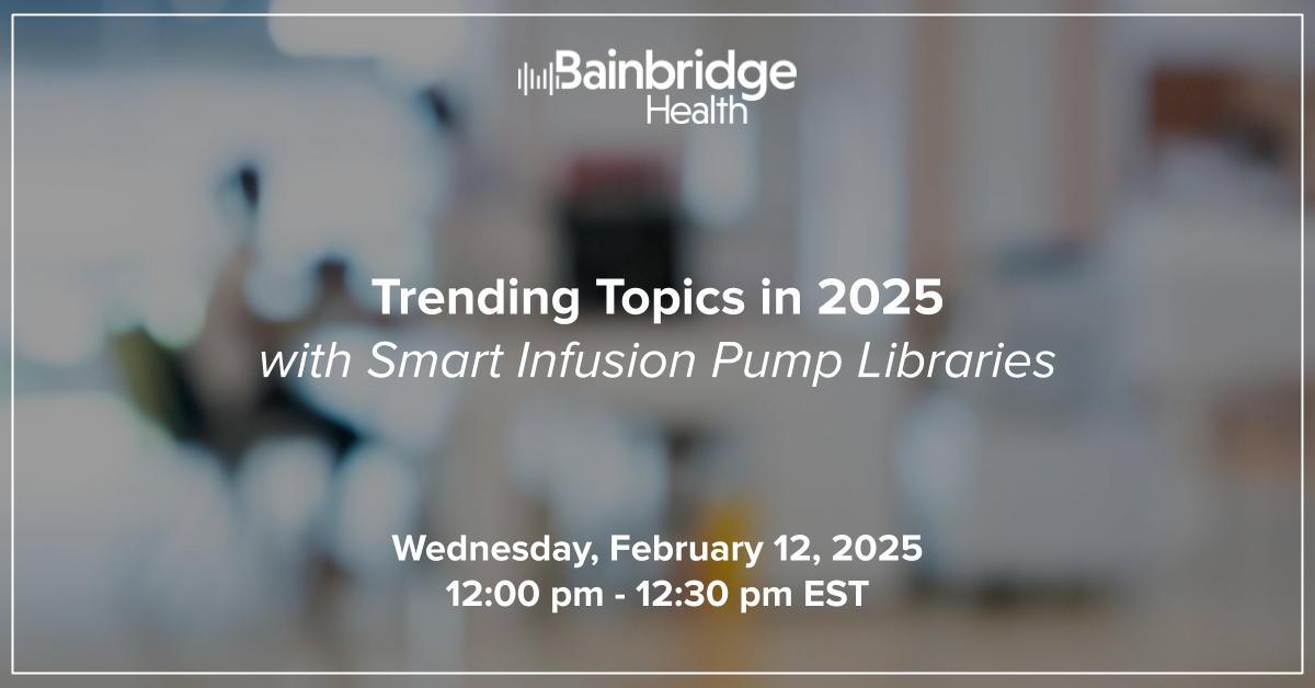 trending topics in smart infusion pump libraries